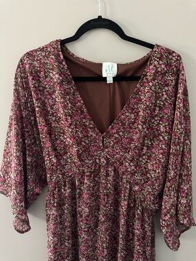 Shop the Mint Floral Maxi Dress in Burgundy, Pink, and Purple